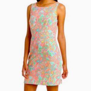 Lilly Pulitzer Delia SandBar blue Make A Splash Shift Dress